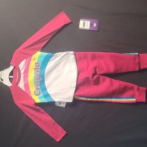 Crayola matching outfit girl 2T
